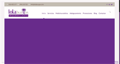 Desktop Screenshot of lolaburgos.com
