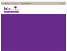 Tablet Screenshot of lolaburgos.com